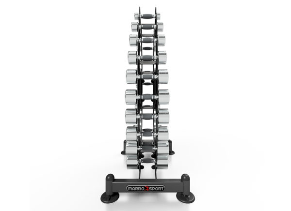 MP-S206 1-10 Kg Chrome Dumbbells With Rack