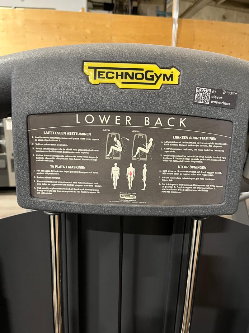 technogym selänojennuslaite