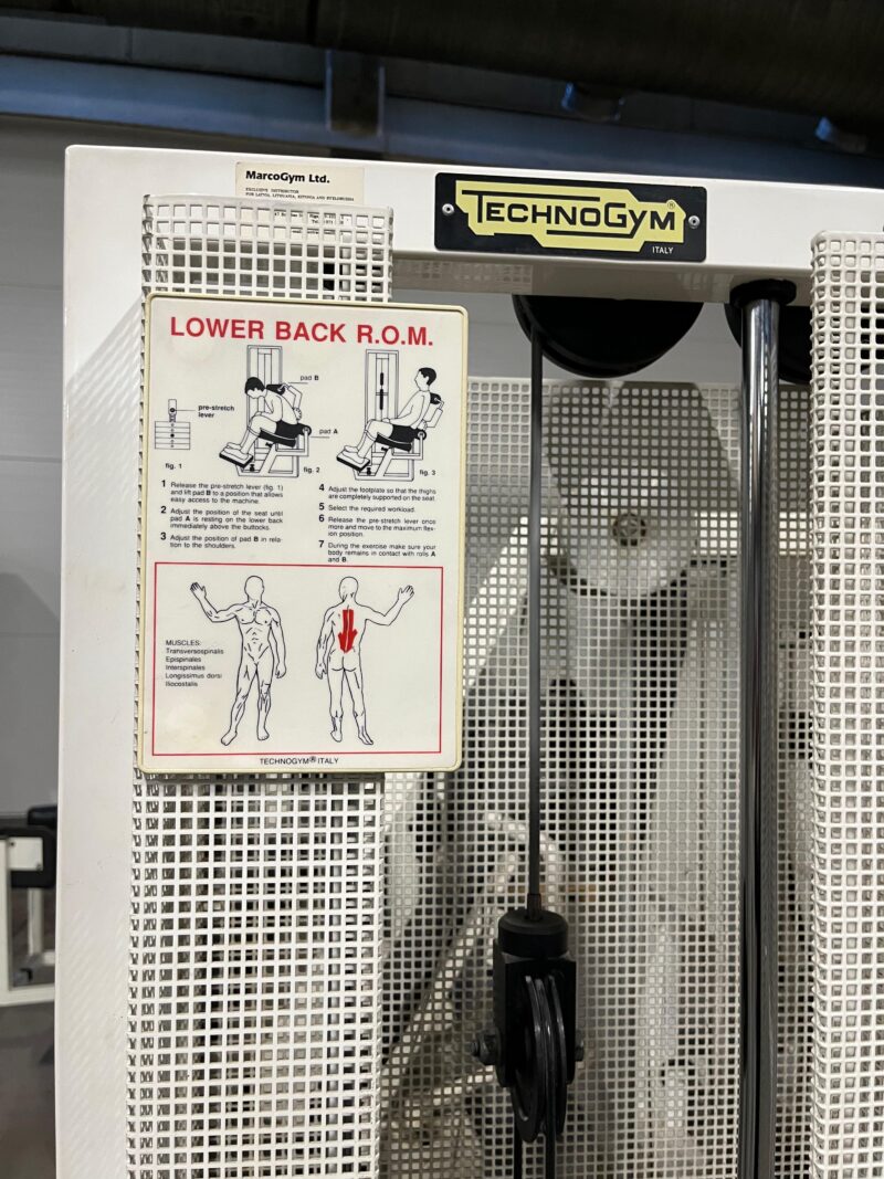 technogym selänojennuslaite
